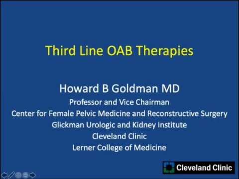 12.21.2020 Urology COViD Didactics - Third-Line Therapies for OAB and Comparative Data​