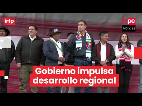 Presidente José Jerí lidera entrega de convenio vial en Huancavelica