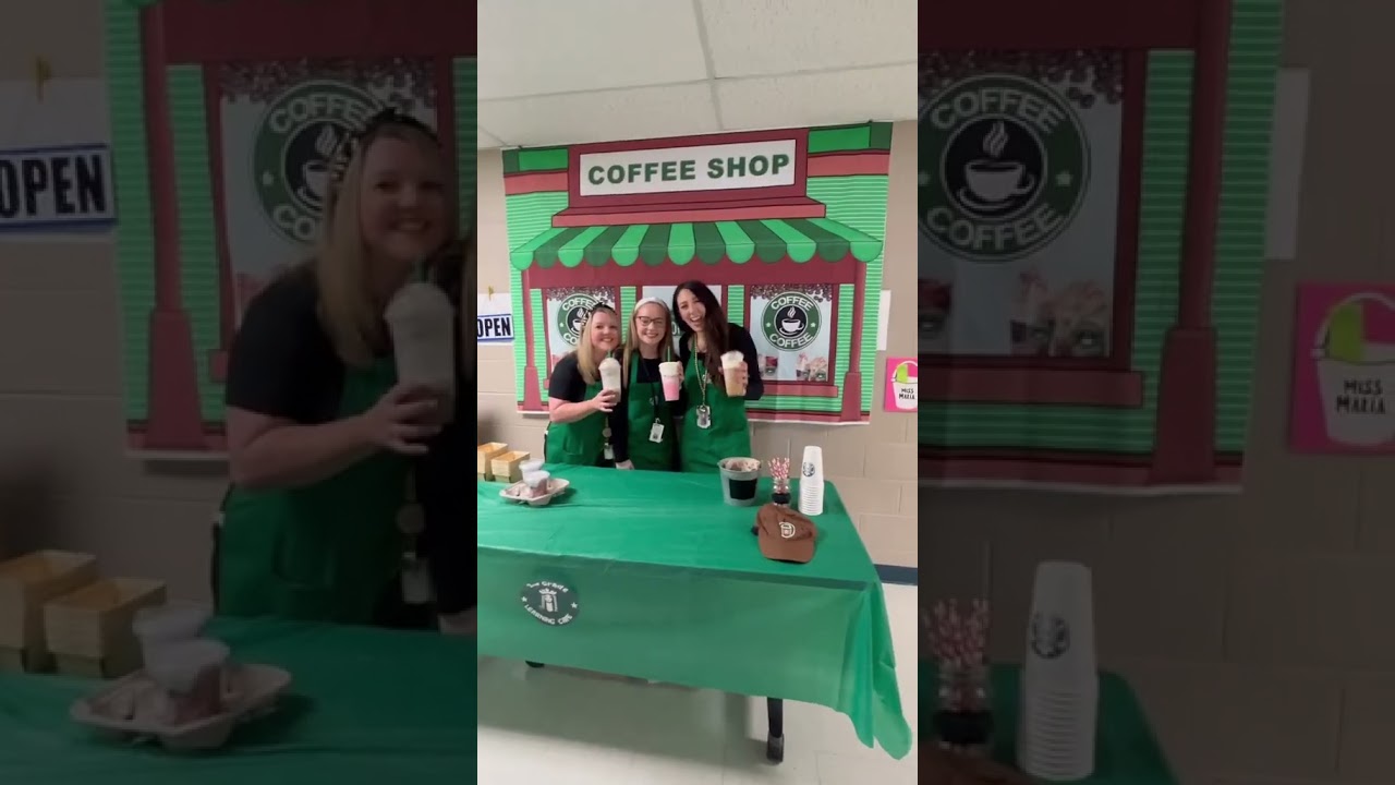 Learning Cafe Classroom Transformation! ☕️ | Starbucks Inspired Themed Day 2nd Grade