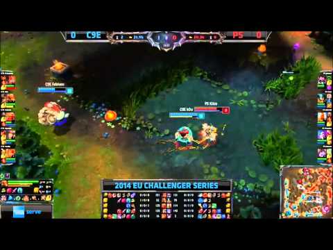 EU Challenger Spring 2014 Quarterfinals G1:C9E vs PS Highlights