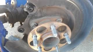 toyota prius rear wheel bearing wheel speed sensor replacement