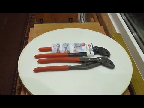 Knipex Cobra vamzdžių replės 250mm PVC (87 01 250) video