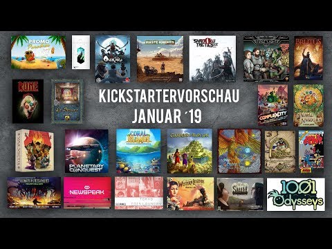 Kickstartervorschau Januar '19  - Brettspiele -