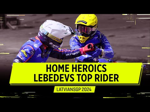 The Hero on Home Shale 🦸‍♂️ Top Rider Andzejs Lebedevs #LatvianSGP 2024 | FIM Speedway Grand Prix