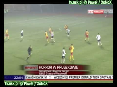 tv.nsk.pl 2011-10-21 Znicz Pruszków - Pelikan Łowicz 2-1 (0-0) Okoński Jędrych Januszewski