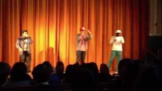 Sammy G, MC² and Big Boi beatboxing and rapping at Kungsholmen!