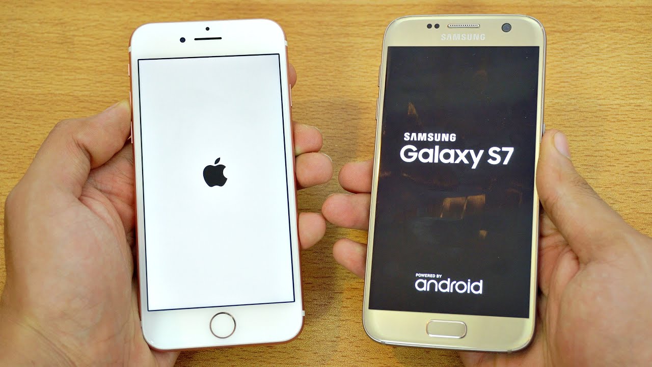 iPhone 7 vs Samsung Galaxy S7 - Speed Test! (4K)