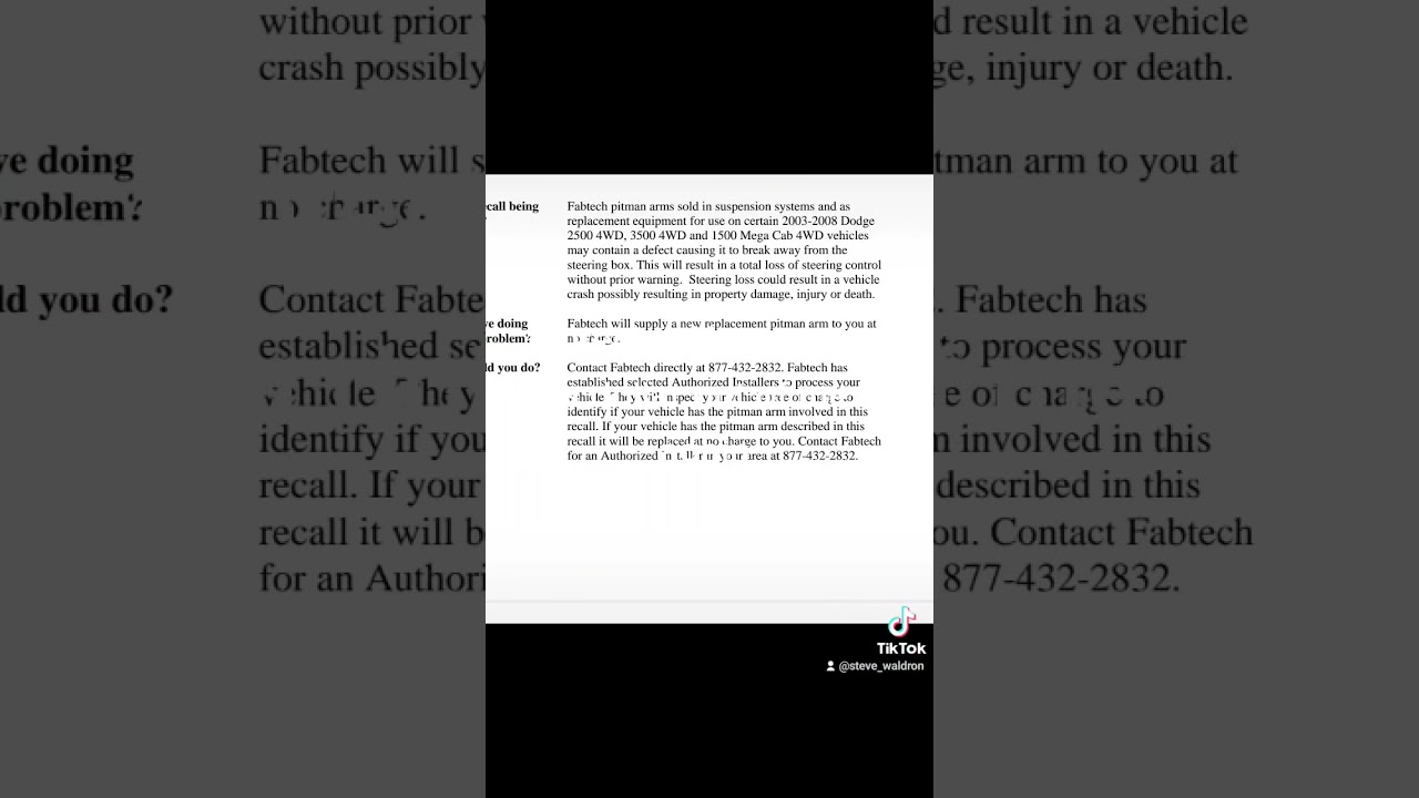 #fabtech #pitman #suspensionparts       buy a better lift than fabtech.     go with carli or thuren