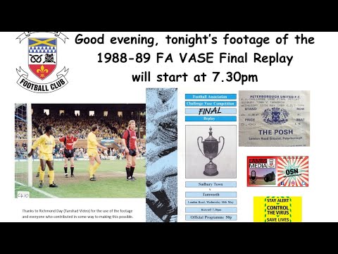 1988-89 FA Vase Final Replay - Tamworth v Sudbury Town