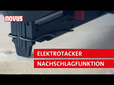 Novus Elektrotacker Nachschlagfunktion
