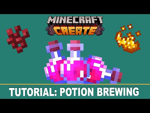 Create MOD Potions Brewing Guide - Step-by-Step Build Guide | Minecraft + Create