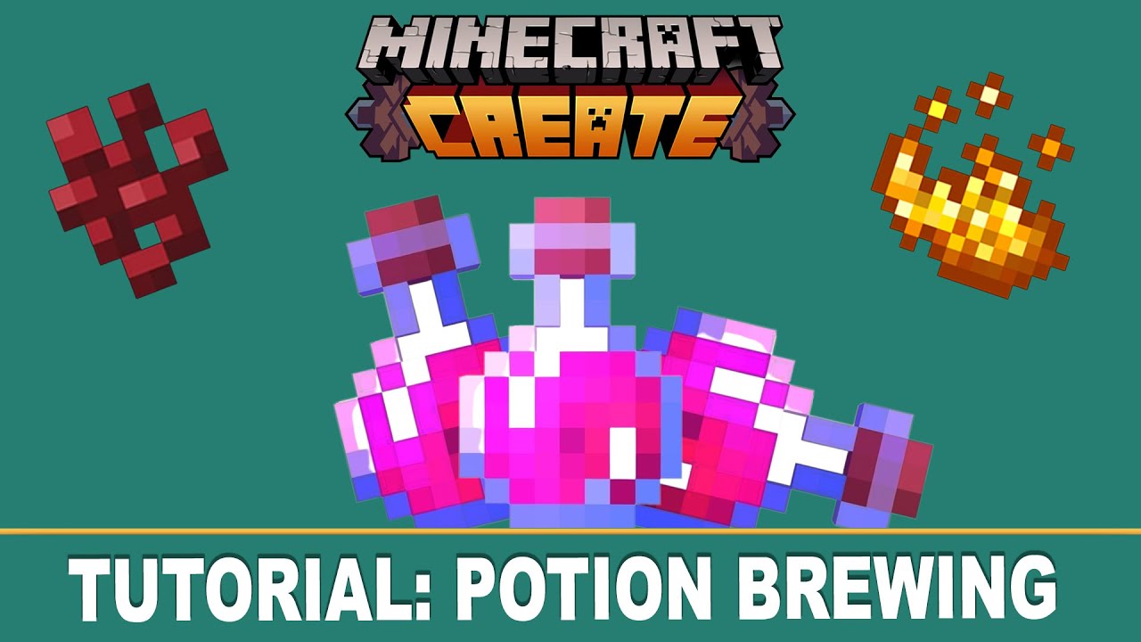 Create MOD Potions Brewing Guide - Step-by-Step Build Guide | Minecraft + Create