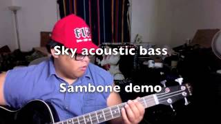 Video thumbnail for Sky acoustic bass demo - Sambone by sbrnrmf