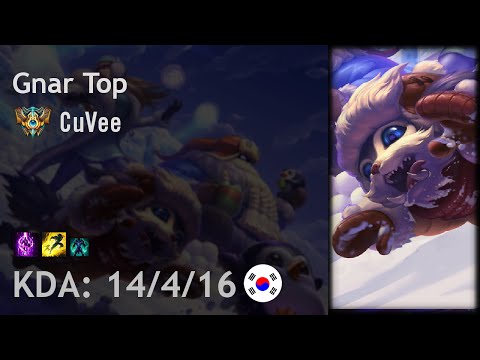 Gnar Top vs Ekko - CuVee - KR Challenger Patch 6.17