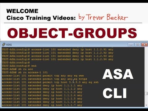 Network Object Group : Intro to ASA Firewalls : Cisco Training Videos