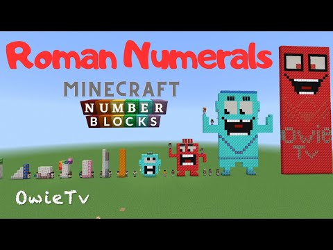 Roman Numerals Song Numberblocks Minecraft | Math and Number Songs for Kids