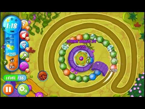 Marble Woka Woka Level 136 - NO BOOSTERS 🐢 | SKILLGAMING ✔️