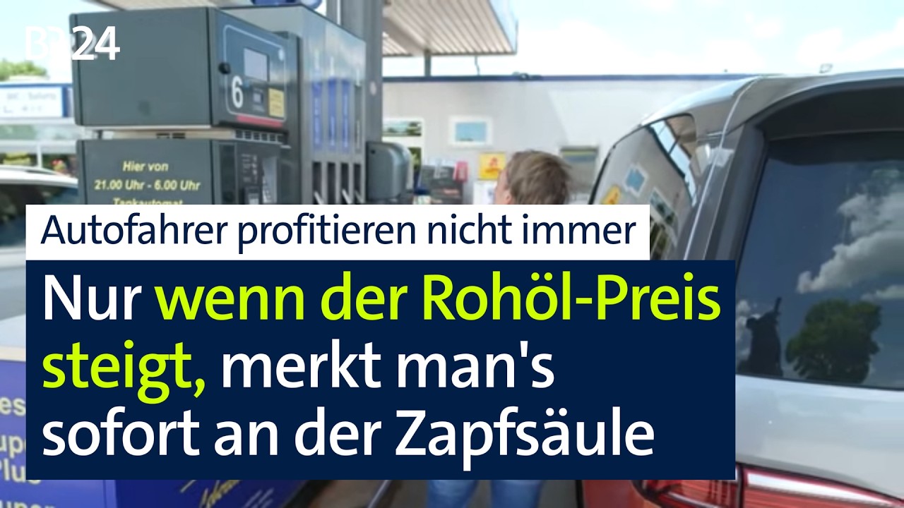 Spritpreis: Sinkende Rohöl-Preise kommen nicht sofort beim Tankstellen-Kunden an | Abendschau | BR24