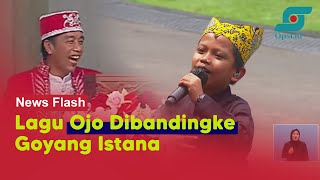 Jokowi Terkekeh, Prabowo Joget-joget saat Farel Nyanyikan Ojo Dibandingke