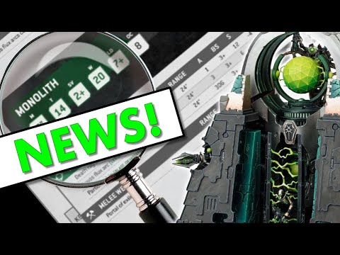 NECRON MONOLITH 10TH EDITION DATASHEET - REACTION!