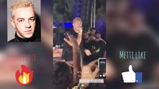 LUCHE LANCIA UN DRINK ADDOSSO AD UN DJ CHE FA PARTIRE UNA CANZONE DI SALMO AL SUO CONCERTO!!