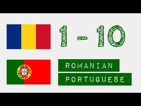 Números de 1 a 10 - romena - Português