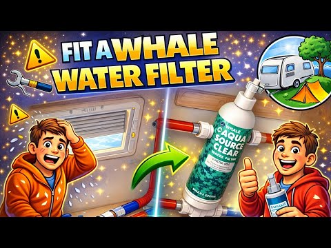 For delicious tasting water in your caravan, fit a Whale water filter.