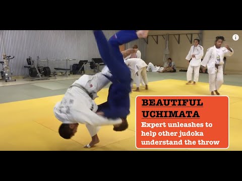 Beautiful UCHIMATA 内股 by Genta Mikami (Inner thigh judo throw)