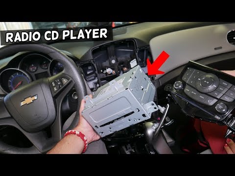 CHEVROLET CRUZE RADIO CD PLAYER REMOVAL REPLACEMENT. CHEVY CRUZE RADIO TRIM BEZEL