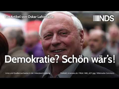 Demokratie? Schön wär’s! Von Oskar Lafontaine. | NachDenkSeiten-Podcast