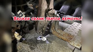 Broken crank sensor removal! Gmc envoy