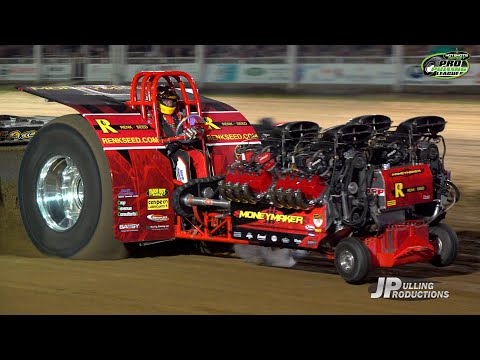 10,000+ Horsepower Super Modified Tractors pulling in Mt. Sterling, IL - Western IL Pro Pull - 2024