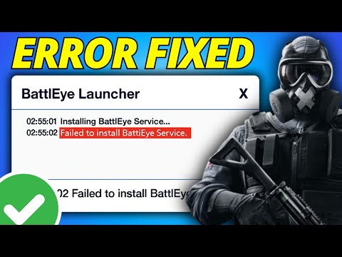 Fix Failed To Install BattlEye Service on Rainbow Six Siege X