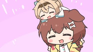 【手描き】甘えてくるいろは殿が可愛くてしょうがないころさん【戌神ころね/風真いろは/ホロライブ】