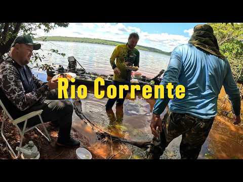 Pescaria no rio Corrente em Serranópolis GO foi cansativa e emocionante