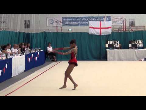 Azra Dewan - U12  Free routine English Champion 2015
