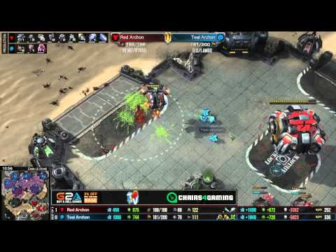 Heart + Ryung vs. TLO + Lambo G2 -TvZ- Rocketbeans Archon Mode Cup #3