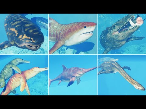 ALL AQUATIC CREATURES - Jurassic World Evolution 3
