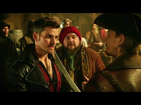 Once Upon A Time 7x13 Hook Warned Captain Ahab About Him - Ahab Says Hook Is Not A Pirate Anymore