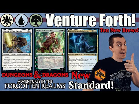 🎲 #MTGDND Ten New Brews 🐉 (Standard) ⚪️🔵🟢 Venture Forth - Into The Dungeon!