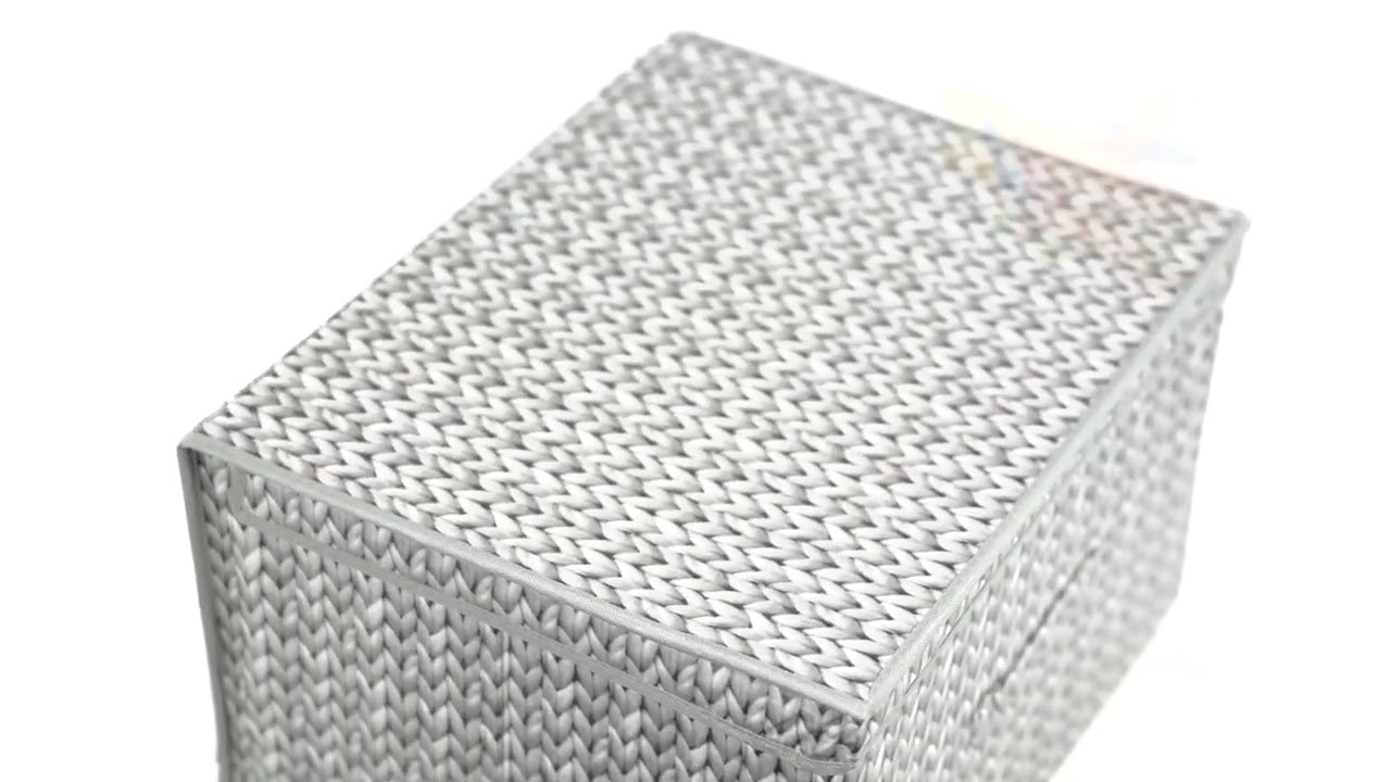 Knit Grey Large Storage Box