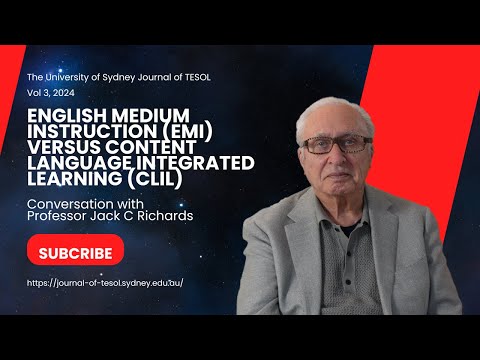 Conversation with Professor Jack C Richards about English Medium Instruction (EMI)