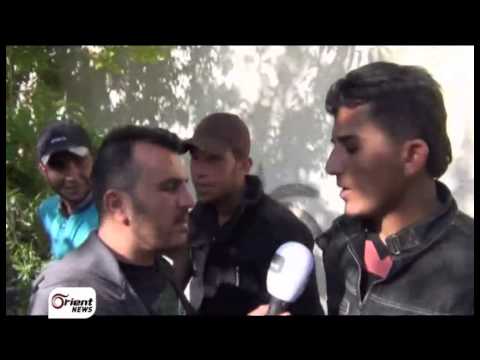 تقرير قناة أورينت عن انشقاق أربعين جندياً بحماية الجيش الحر في ريف دمشق