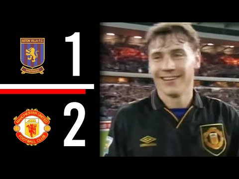 Aston Villa v Manchester United | Highlights | On This Day | 1994/1995