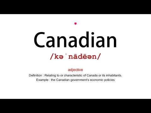 How to pronounce Canadian - Vocab Today