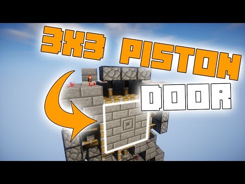 3x3 Spiral Piston Door in Minecraft! - Redstone Tutorial!