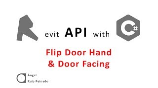 Revit API. Macro to flip door hand and door facing