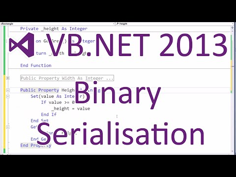 VB.NET 2013 - Binary Serialisation