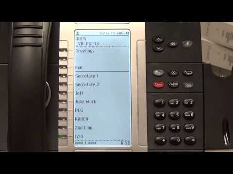 Recording the greeting on your Mitel Phone.