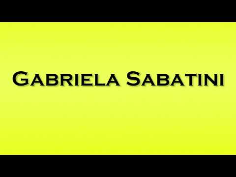 Pronunciation of Gabriela Sabatini